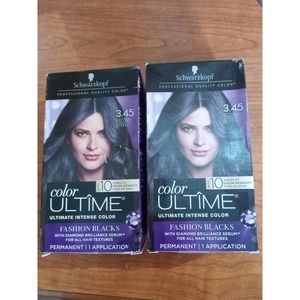 Schwarzkopf Color Ultime Permanent Haircolor, 3.45 Glossy Steel (2 Pack)